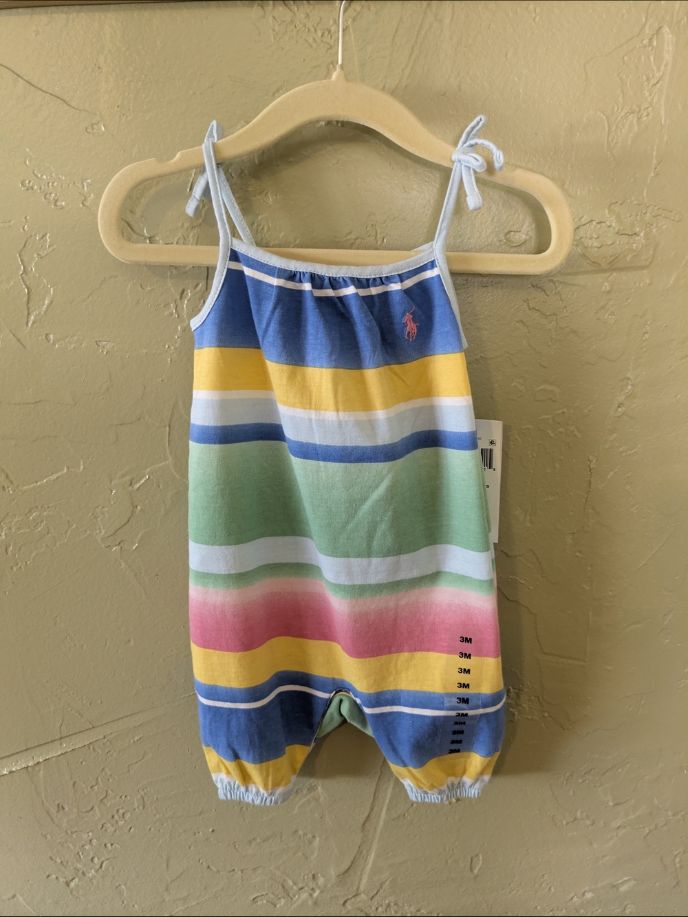 NWT Striped Cotton Jersey Romper - 3m